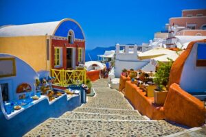 Santorini Cruzeiro na Grécia